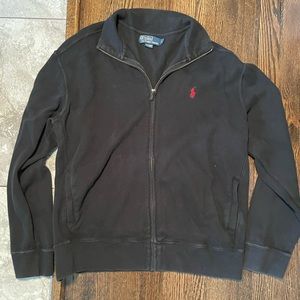 Polo Ralph Lauren Mens Zip Up Sweater Black Large